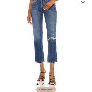 Grlfrnd Karolina High Rise Straight Crop in Midtown